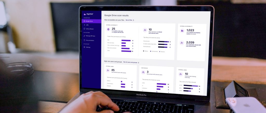 Looking at computer screen